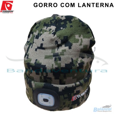 ROBINSON GORRO EM LÃ COM LANTERNA