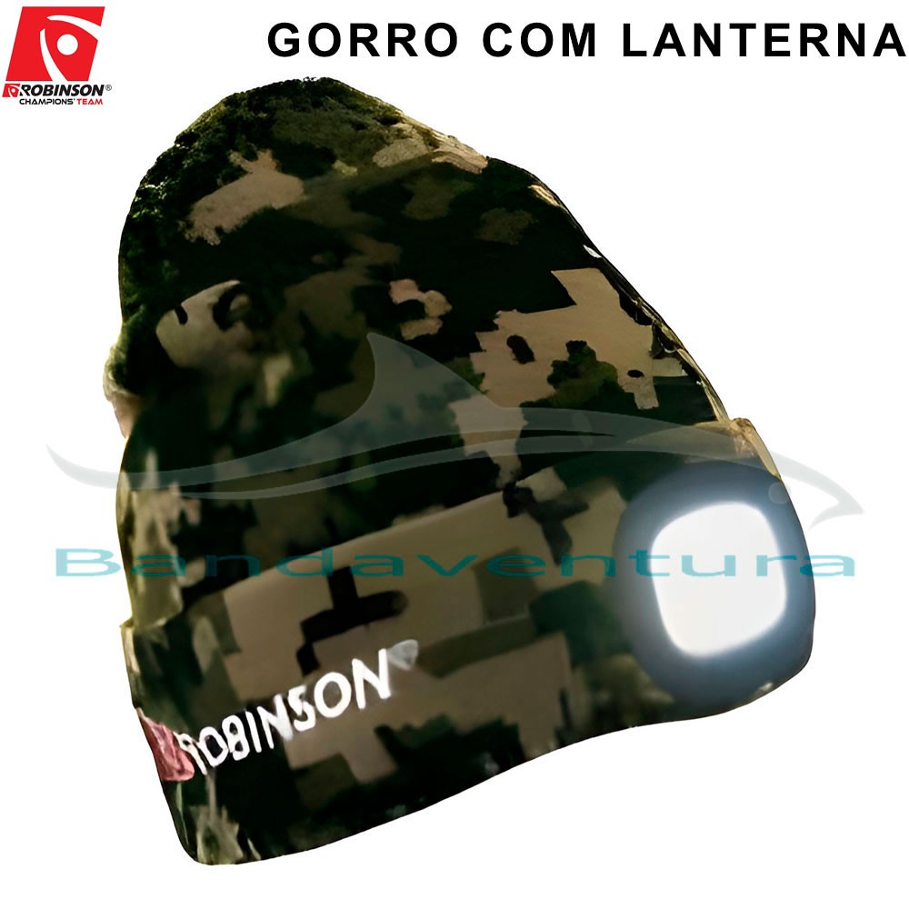 ROBINSON GORRO EM LÃ COM LANTERNA