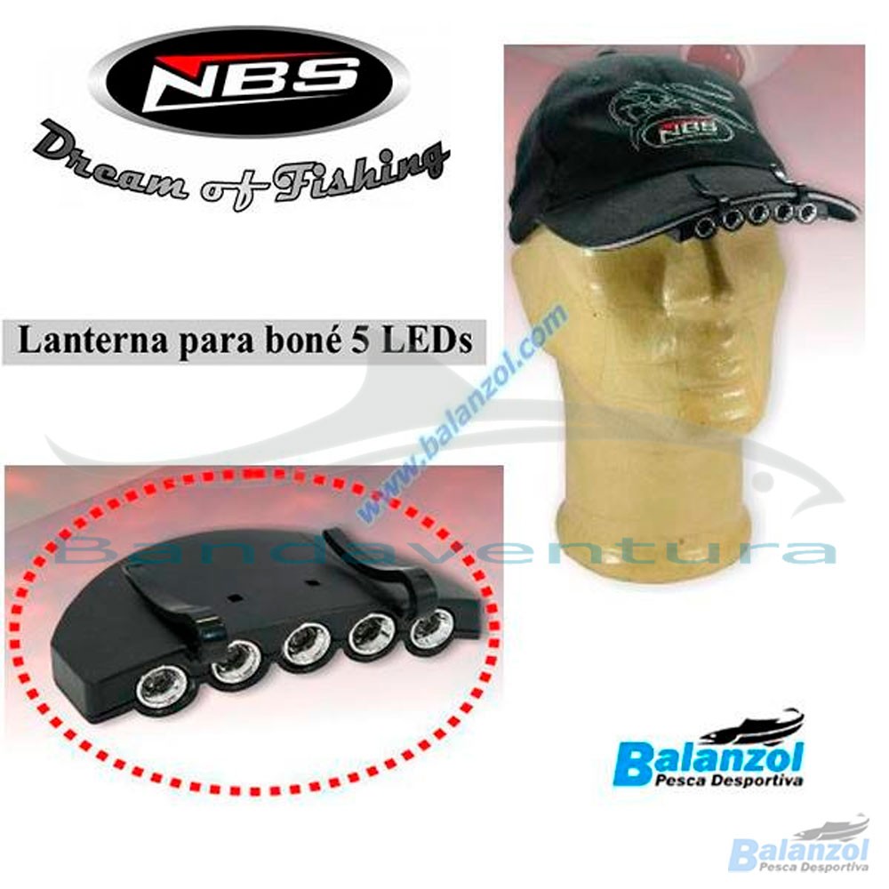 NBS LANTERNA DE BONÉ 5 LED