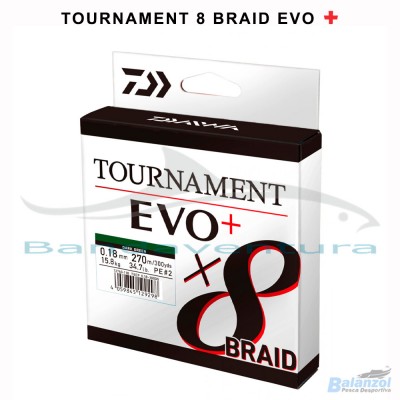 DAIWA TOURNAMENT 8 BRAID EVO + (VERDE)