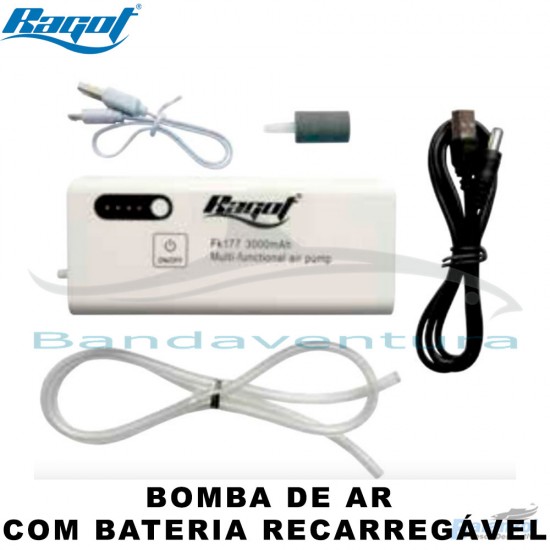 RAGOT BOMBA DE AR COM BATERIA RECARREGÁVEL