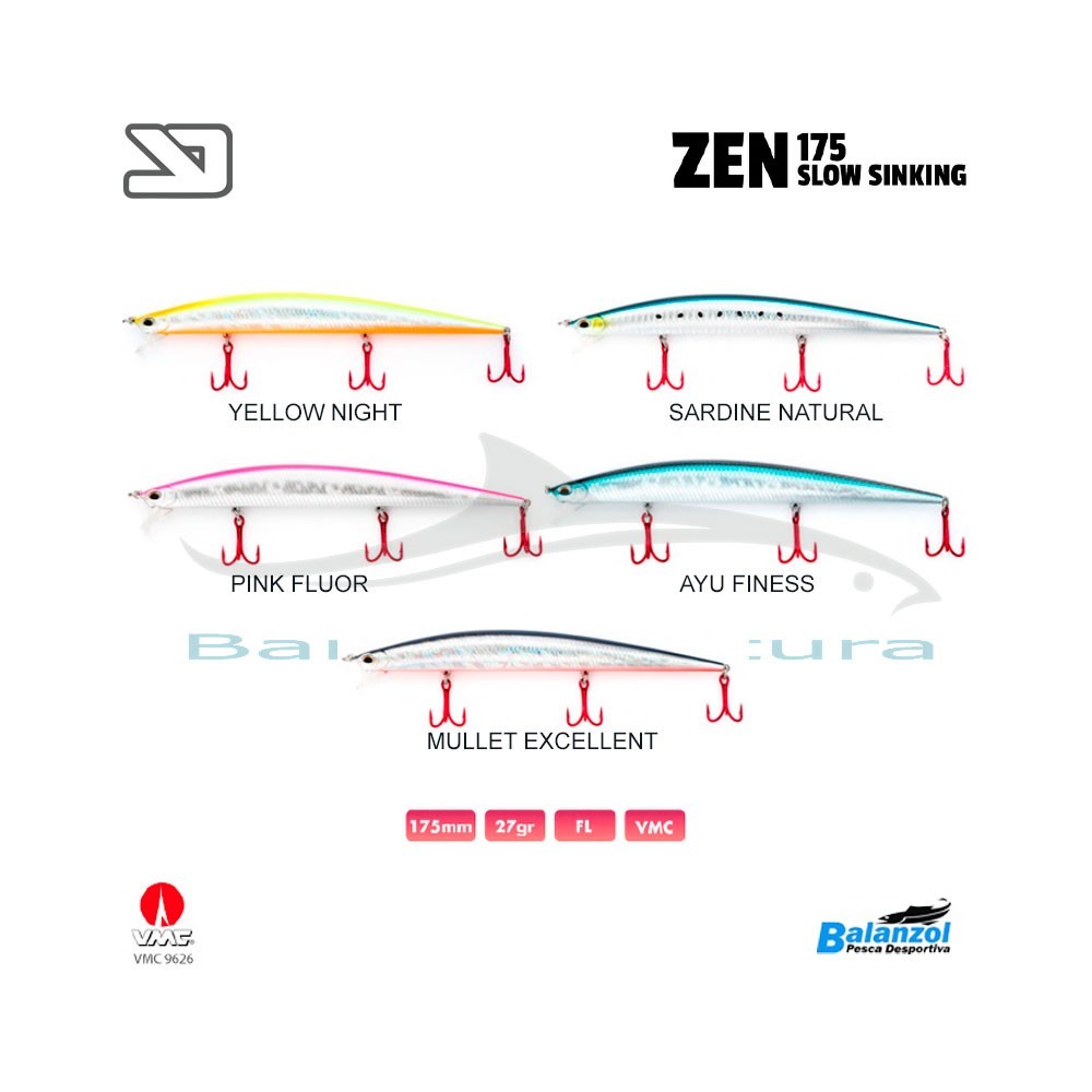 YKR ZEN 175 SLOW SINKING LURE (17.5CM - 29G)