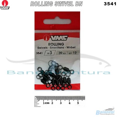 VMC ROLLING SWIVEL 3541 BLACK NICKEL