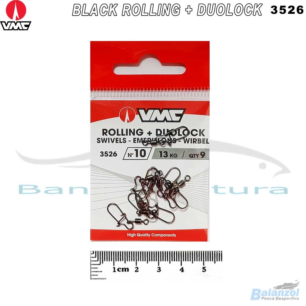 VMC BLACK ROLLING 3526 BK - With Secure Duolock