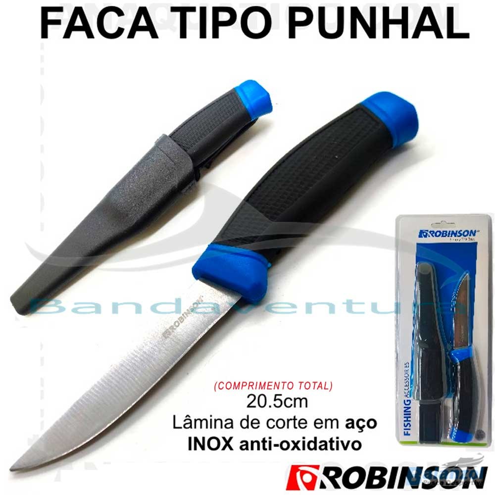 ROBINSON FACA TIPO PUNHAL EM AÇO INOX