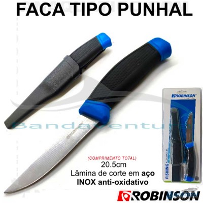 ROBINSON FACA TIPO PUNHAL EM AÇO INOX
