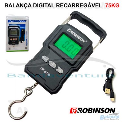 ROBINSON RECHARGEABLE DIGITAL SCALE MAX. 75KG