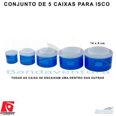 ROBINSON CONJUNTO DE 5 CAIXAS PARA ISCO