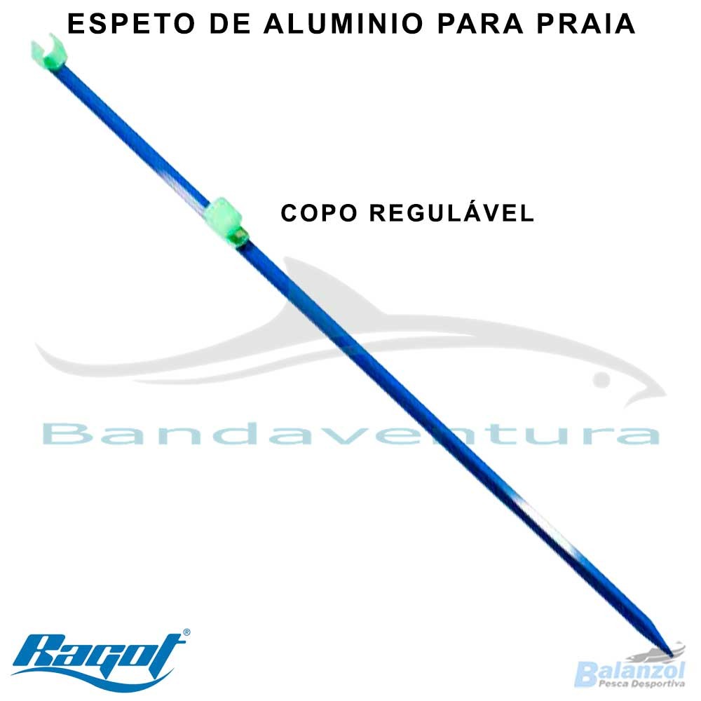 RAGOT ESPETO ALUMINIO AZUL PARA PRAIA RAGOT ESPETO ALUMINIO AZUL PARA PRAIA