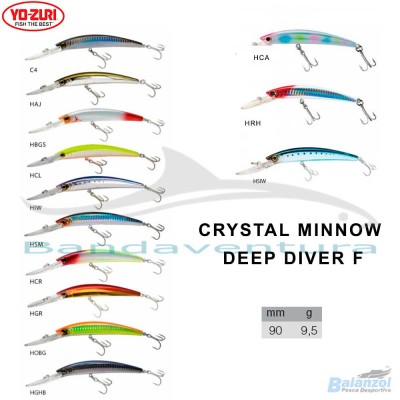 YO-ZURI CRYSTAL MINNOW DEEP DIVER R1134