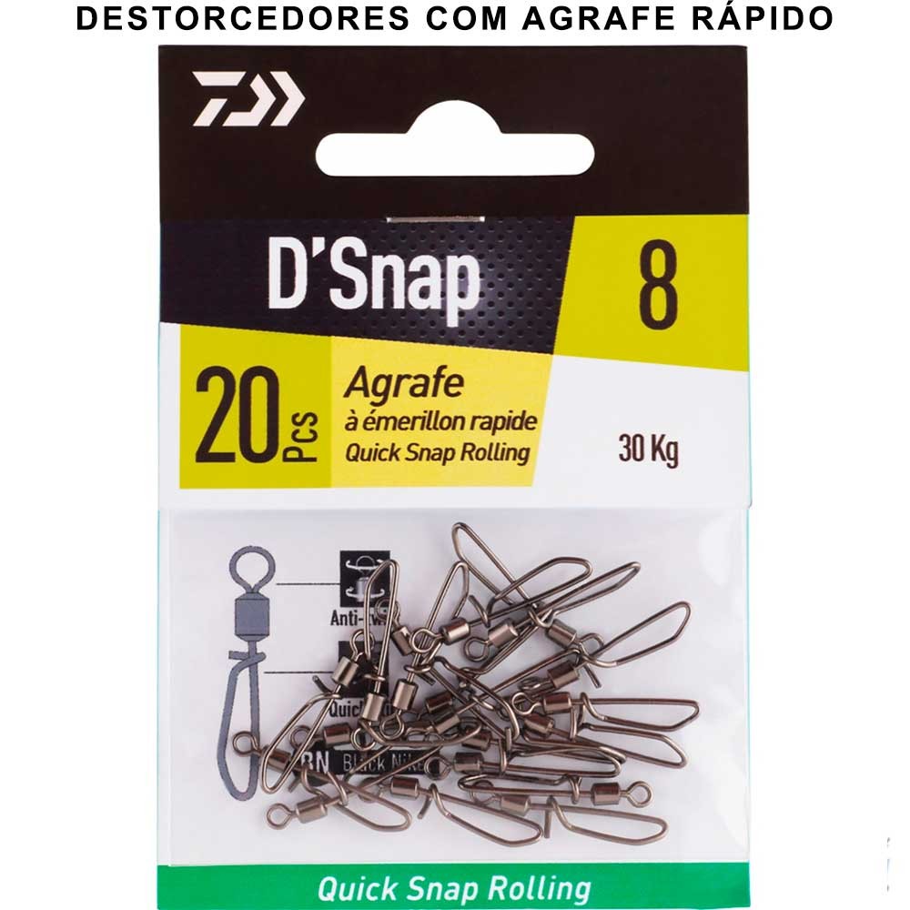 DAIWA DESTORCEDORES DE ENGATE RÁPIDO