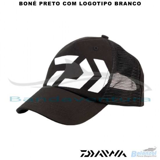 DAIWA BLACK CAP WITH WHITE LOGO