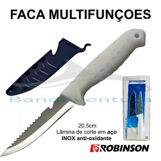 ROBINSON WHITE STAINLESS STEEL MULTIFUNCTION KNIFE 9.5CM