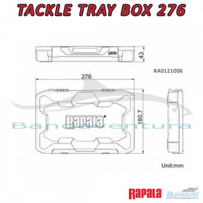 RAPALA CAIXA TACKLE TRAY 276