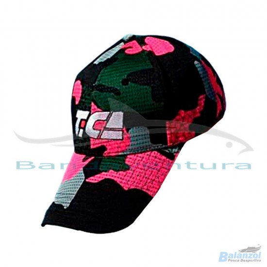 TICA BONÉ ROSA & VERDE CAMUFLADO MB127