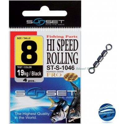 SUNSET SWIVEL W/ ROLLING STS1046