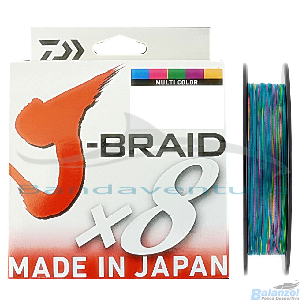 DAIWA J-BRAID X8 MULTICOLOR 300MT