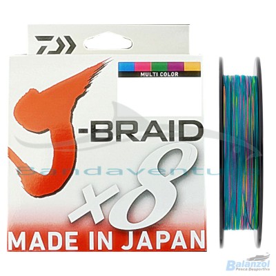 DAIWA J-BRAID X8 MULTICOLOR 300MT