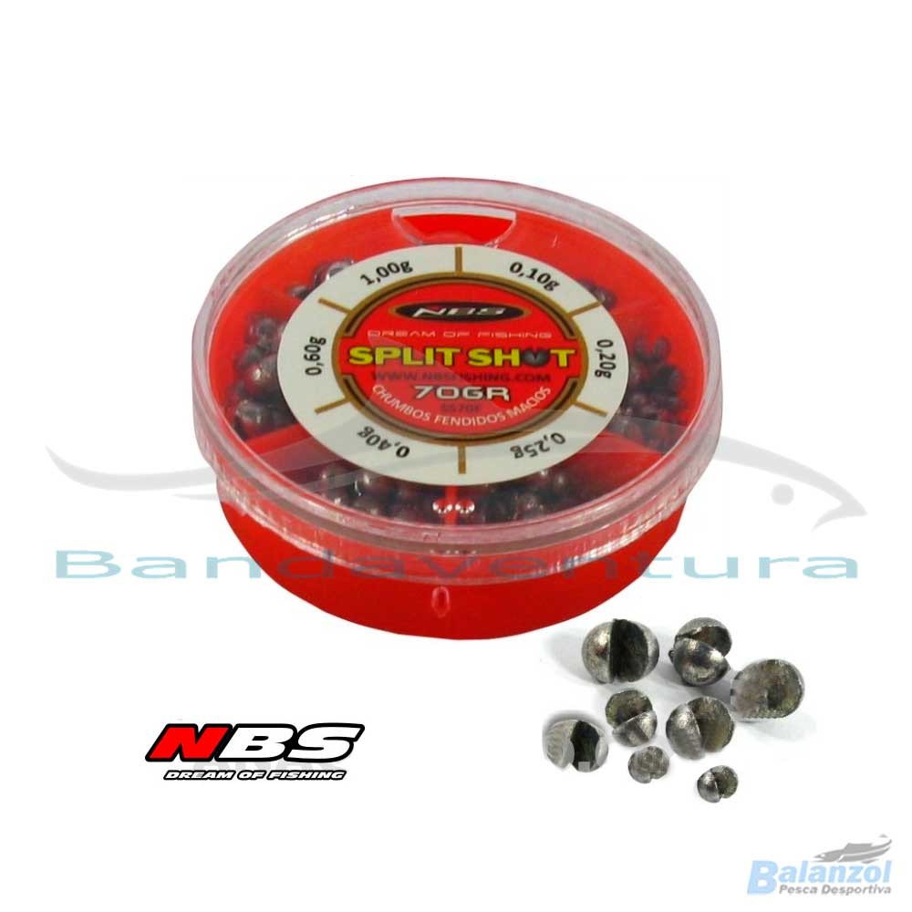 NBS SORTIDO CHUMBO FENDIDO PARA CALIBRAGEM-70GR