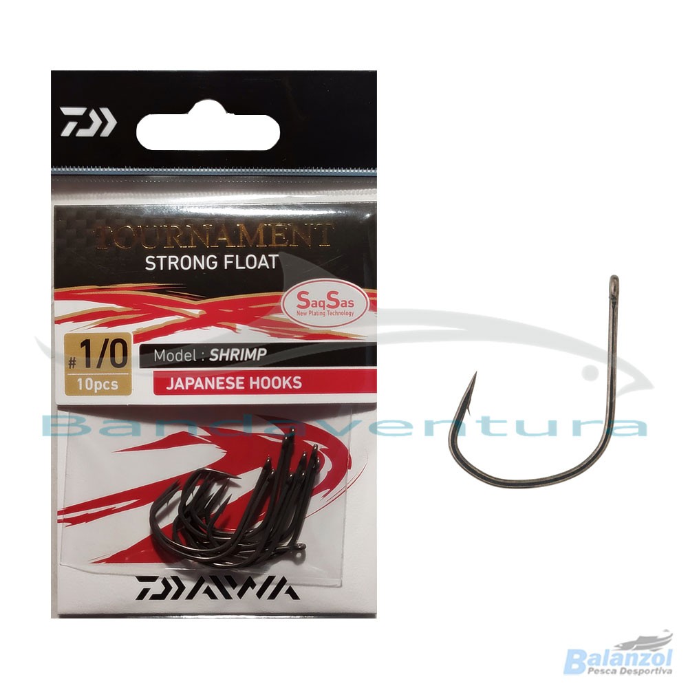 DAIWA TOURNAMENT STRONG FLOAT HOOK SAQSAS SHRIMP