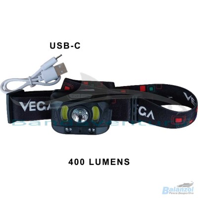 VEGA HEADLAMP WITH SENSOR 400 LUMENS
