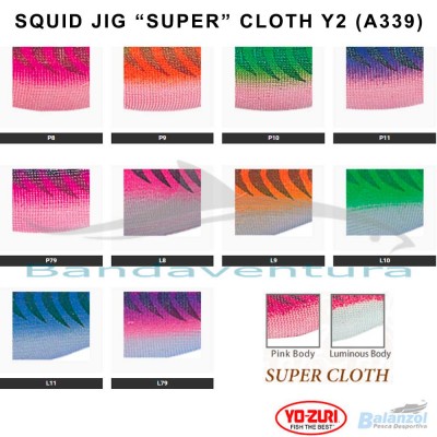 YO-ZURI SQUID JIG SUPER CLOTH Y2 (A339)
