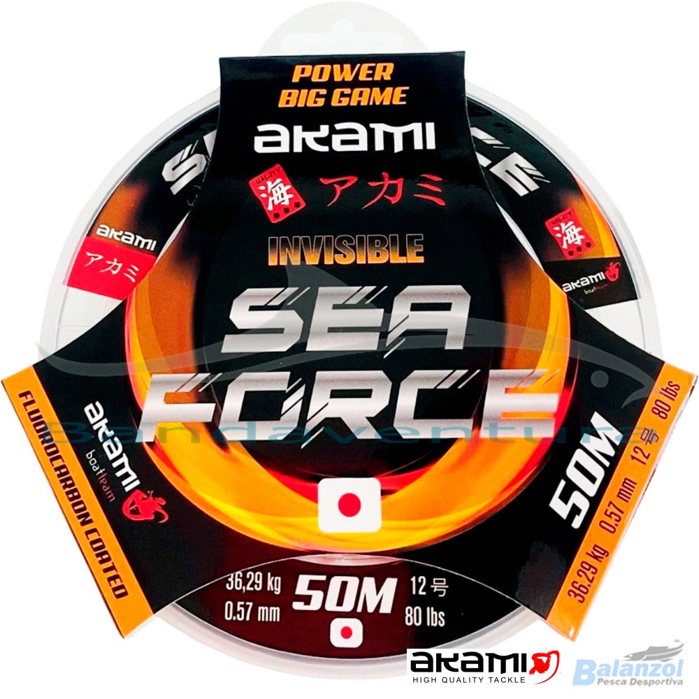 AKAMI LINHA SEA FORCE FLUOROCARBON 50MT AKAMI LINHA SEA FORCE FLUOROCARBON 50MT