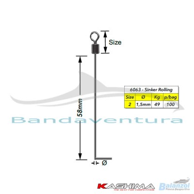 KASHIMA SINKER ROLLING  6063