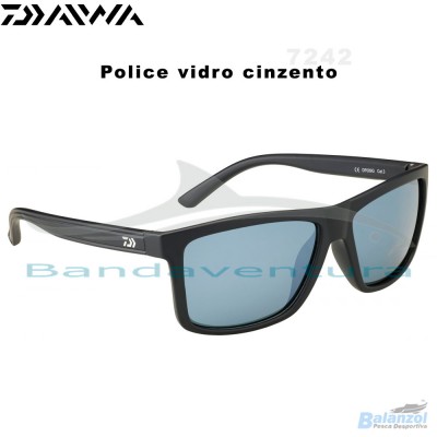 DAIWA POLICE STYLE GREY LENS GLASSES