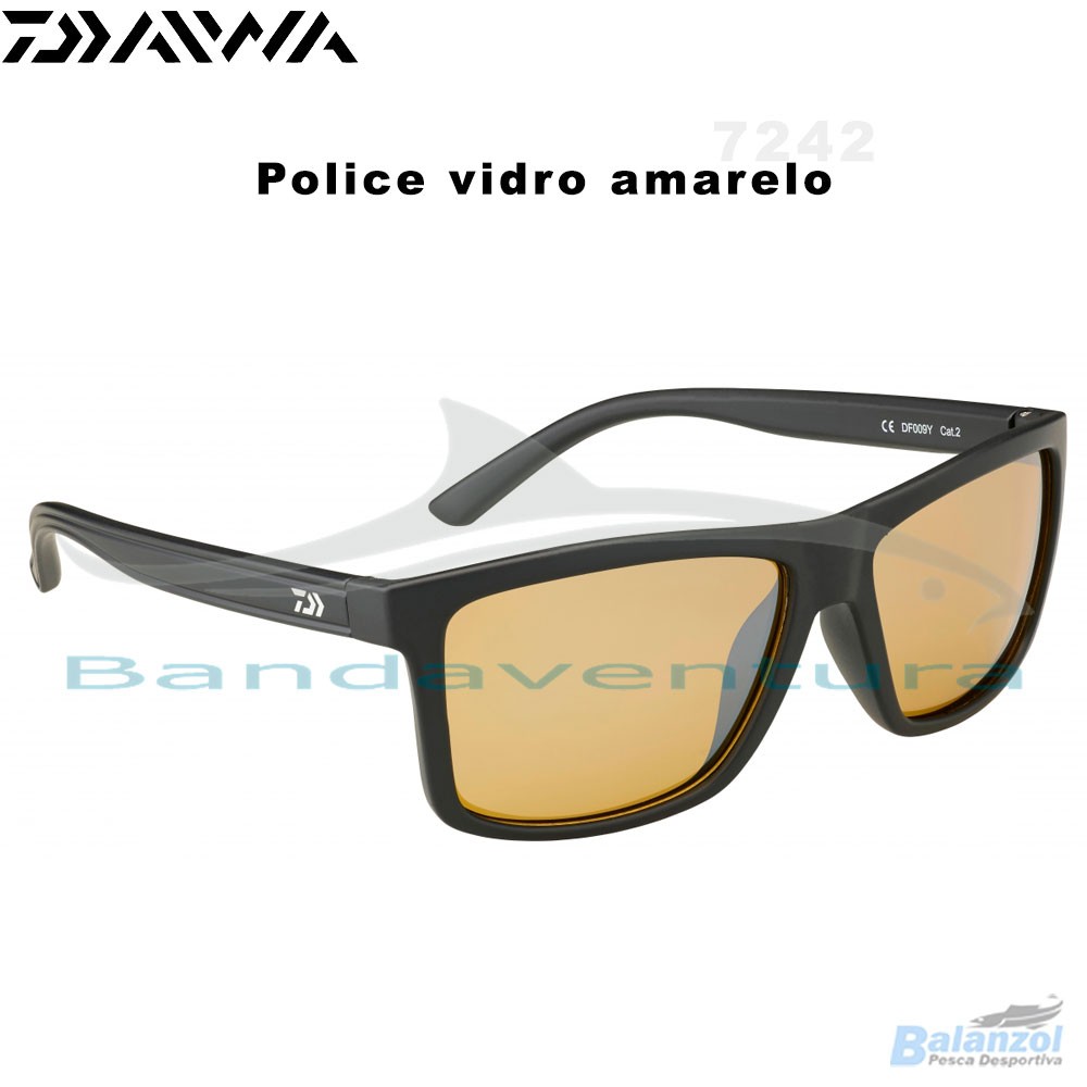 DAIWA ÓCULOS POLICE VIDRO AMARELO