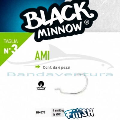 FIIISH AMI KROG PREMIUM VMC PARA BLACK MINNOW 120 Nº3
