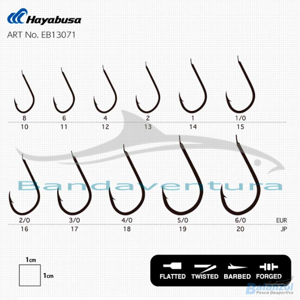 Ami Per Carpa Hayabusa CHK128 Chika Hook Barbed Spade End – Tutte Le Taglie, 15 Pezzi, Made In Japan
