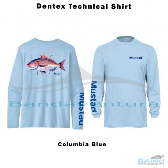 MUSTAD TECHNICAL SHIRT DENTEX COLUMBIA BLUE