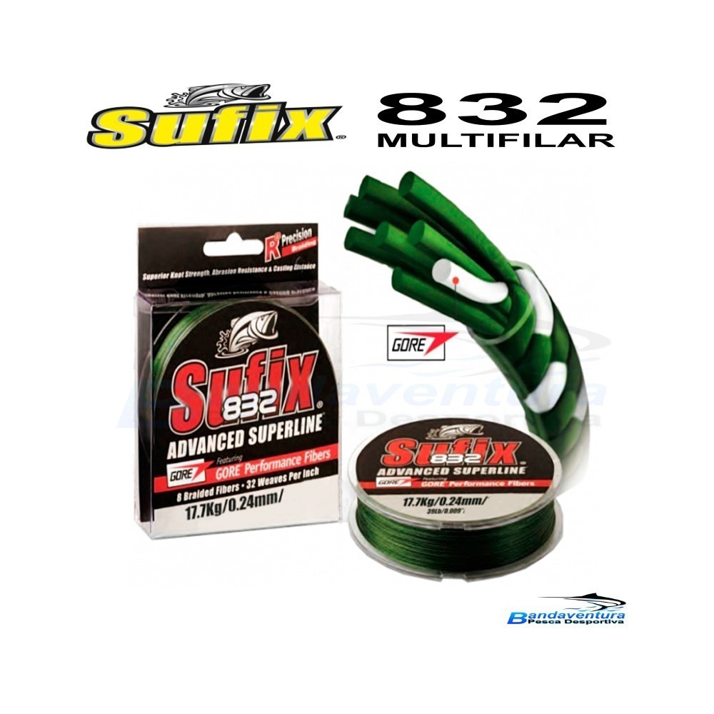 SUFIX 832 DARK GREEN MULTIFILAMENT LINE