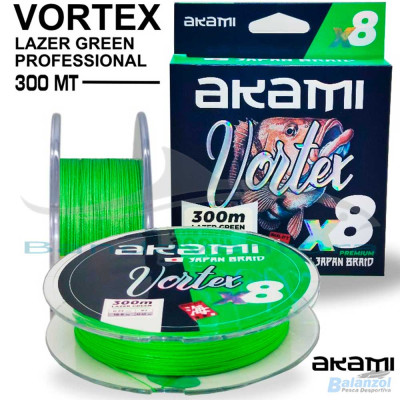 AKAMI LINHA MULTIFILAR VORTEX X8 VERDE FLUO