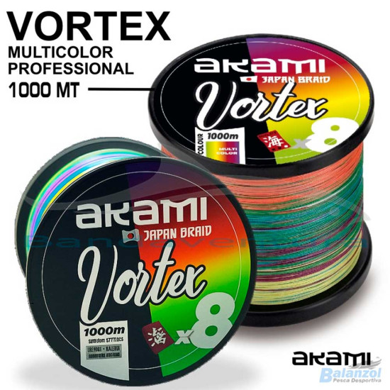 AKAMI LINHA MULTIFILAR VORTEX X8 MULTICOLOR 1000MT