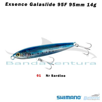 SHIMANO EXSENCE GALASLIDE 95F 95MM 14G