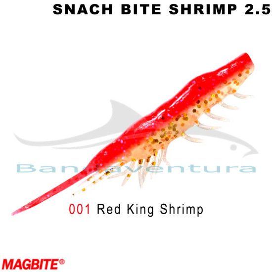 MAGBITE SNACH BITE SHRIMP 2,5 SOFT LURE