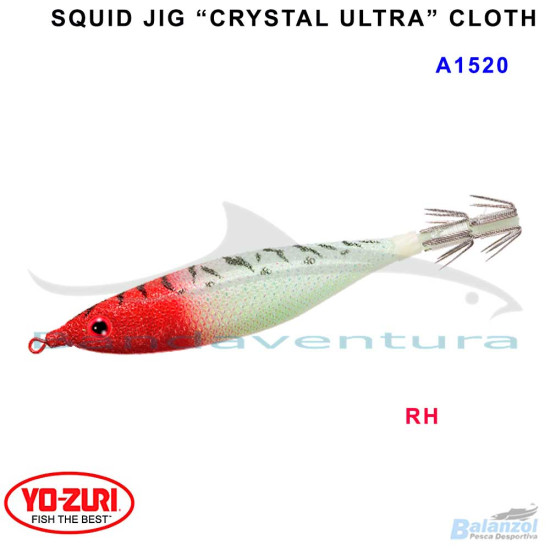 YO-ZURI "CRYSTAL ULTRA" CLOTH COVERED SQUID JIG A1520