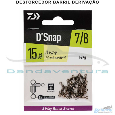 DAIWA DESTORCEDOR BARRIL DERIVAÇÃO PRETO