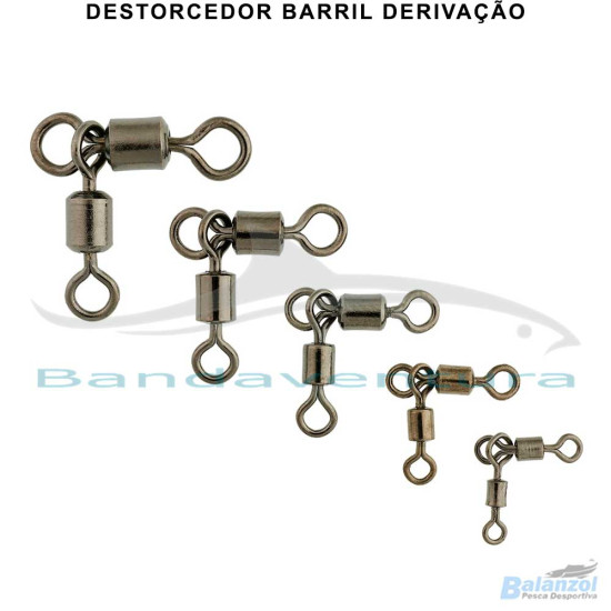 DAIWA BLACK THREE-WAY BARREL SWIVEL