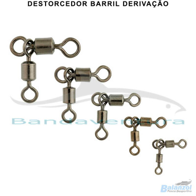 DAIWA BLACK THREE-WAY BARREL SWIVEL