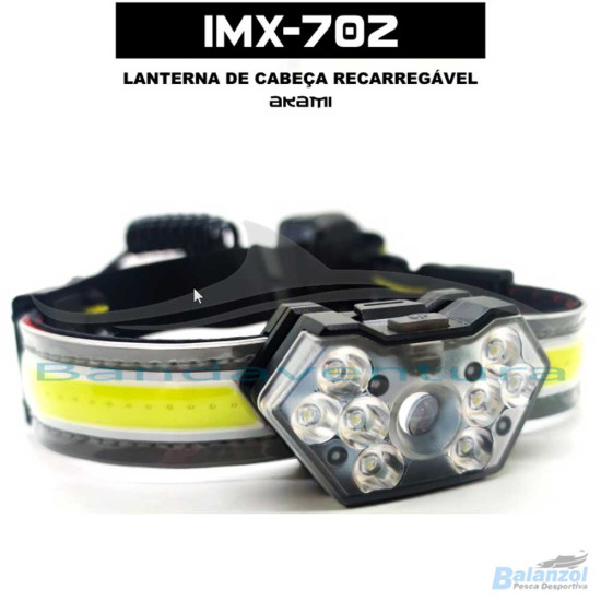 AKAMI IMX-702 RECHARGEABLE HEADLAMP