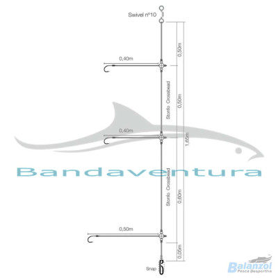 KALI KUNNAN MONTAGEM SPARID FLUOROCARBON (3 ANZÓIS)