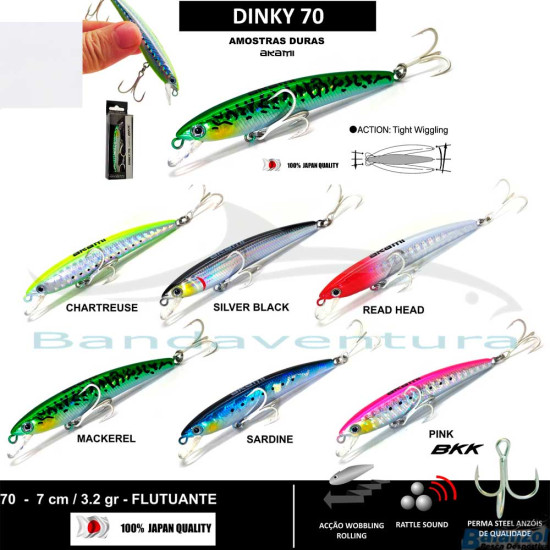 AKAMI DINKY 70 LURE (7CM / 3.2G - FLOATING)