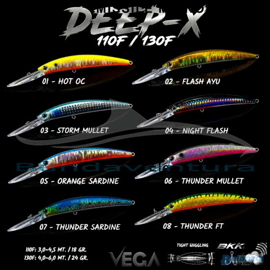 VEGA DEEP X 110F/130F LURE