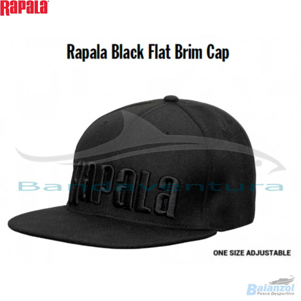 RAPALA CHAPÉU BLACK FLAT BRIM CAP