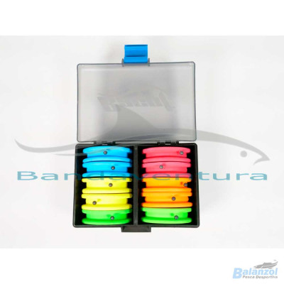 RAPALA CAIXA COM 10 DISCOS ENROLADORES DE MONTAGENS D65