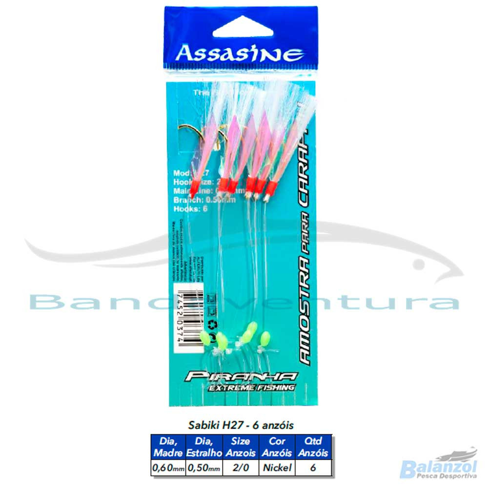 KASHIMA PIRANHA ASSASINE SABIKI RIG H27 SIZE 2/0