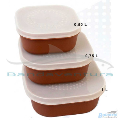 KASHIMA PLASTIC BAIT BOX WITH TRANSPARENT SEMI-RIGID LID
